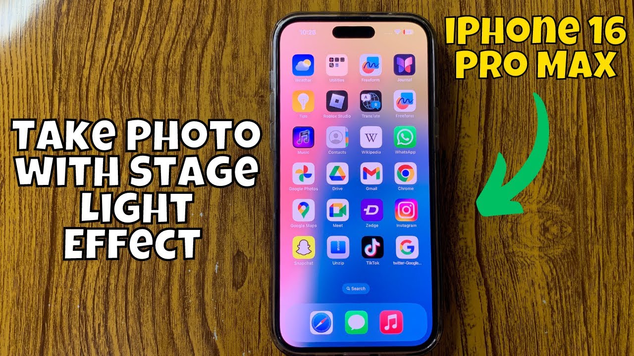 How to Take Photo with Stage Light Effect on iPhone 16 Pro Max (Tutorial)