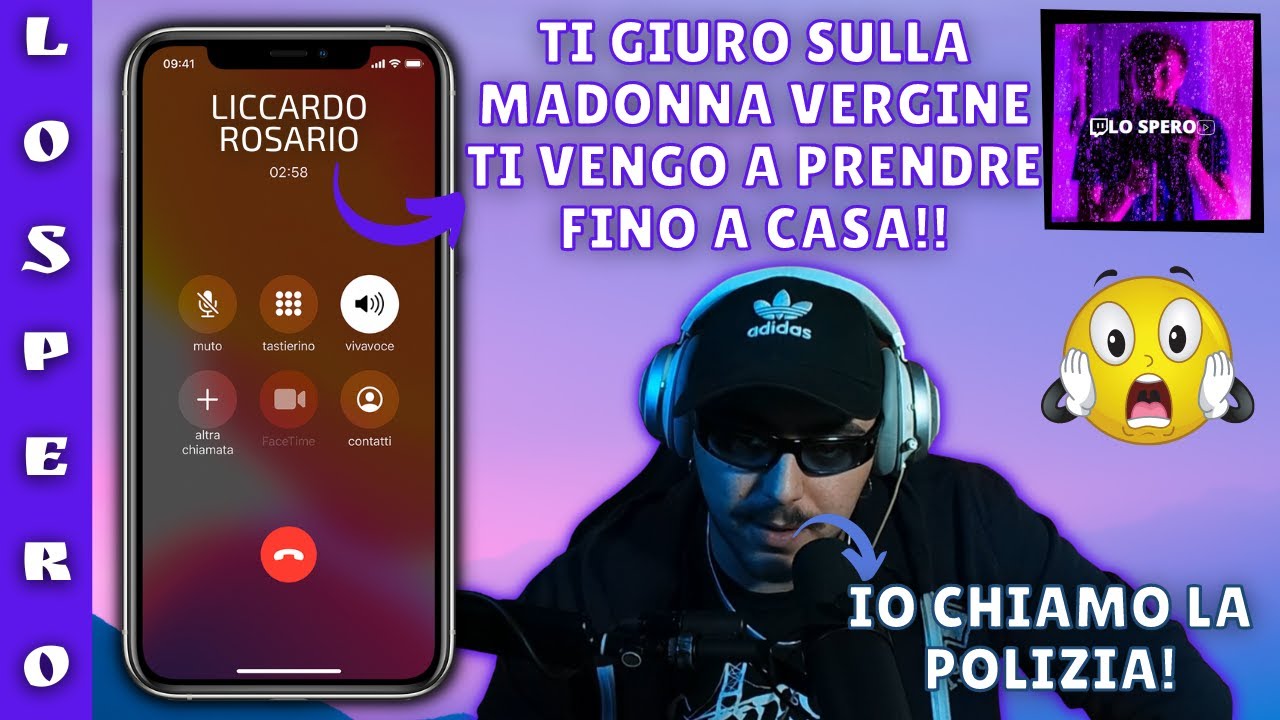 LICCARDO ROSARIO MINACCIA GRAVEMENTE WIDE ALF CHE FA ASCOLTARE LA REGISTRAZIONE IN LIVE SU TWITCH!