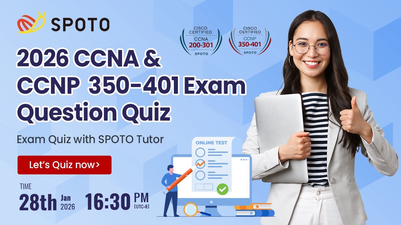 🚏 Ready to Get Cisco? 📜Take Live Quiz for CCNA & 350-401 with Real Question