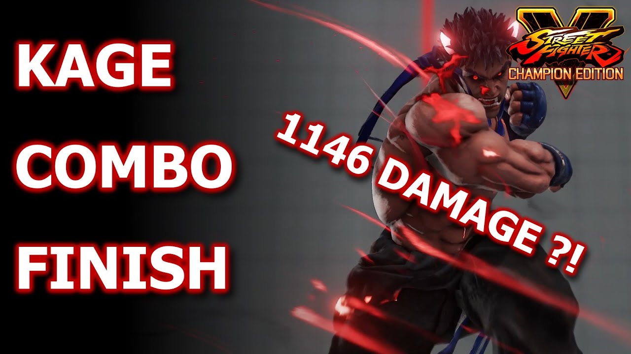 SFV Kage Combo Finish - Street Fighter 5 Champion Edition - SF5 Kage