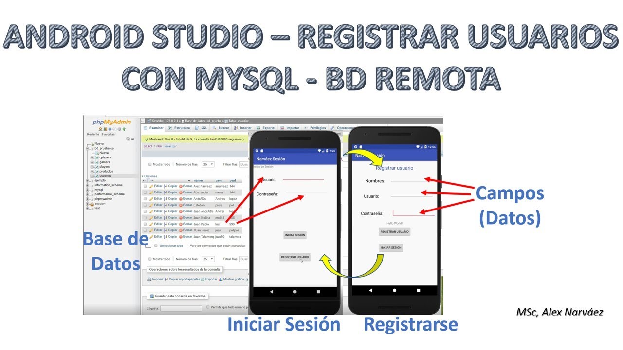 Android - Registro de Usuarios con MySQL - BD Remota