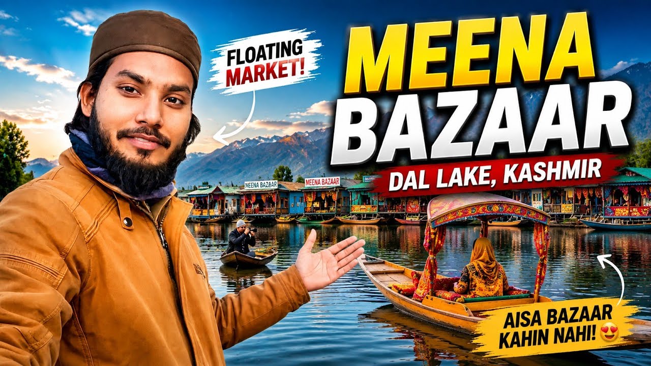 Exploring Dal Lake | Shikara Ride & Floating Meena Market | Srinagar Kashmir