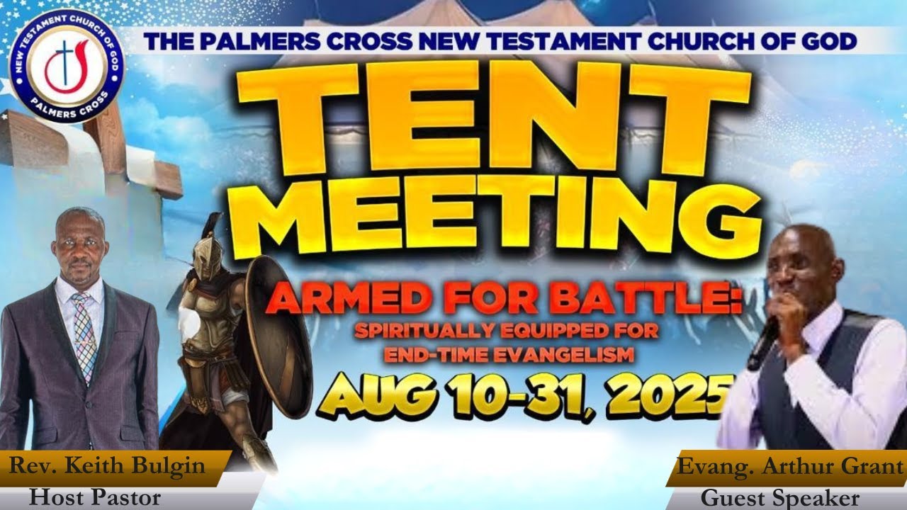 Revival Tent Crusade|| Week 1-Night 2|| Evangelist Arthur Grant || August 11, 2025