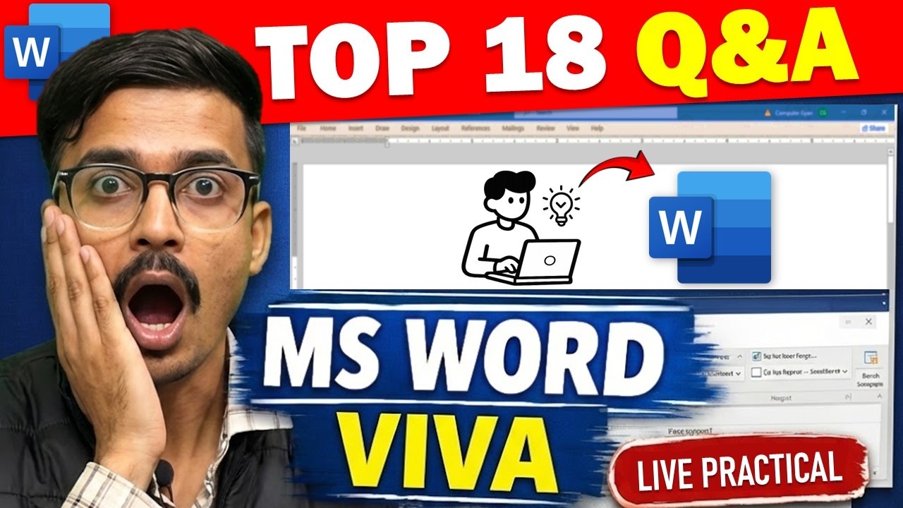 MS Word Viva & Interview Questions with Practical Demo (2026) | Exam & Job Ready