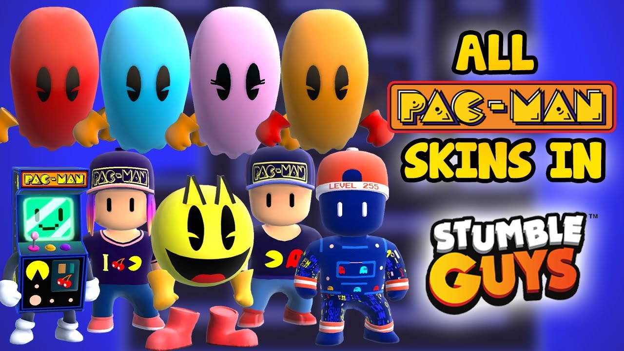 Stumble Guys - Gameplay of All Pac-Man Skins