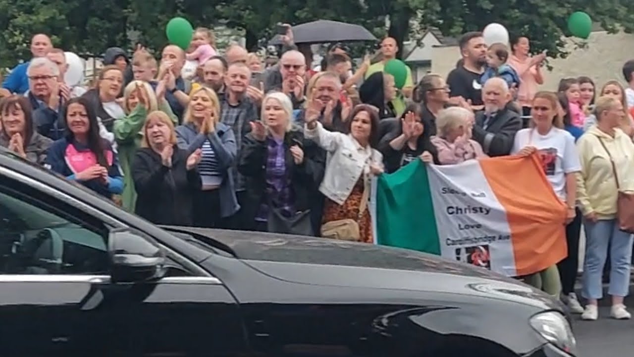 Christy Dignam Rest in peace. Finglas West pay their Respects to local Music hero. 17th June 2023.