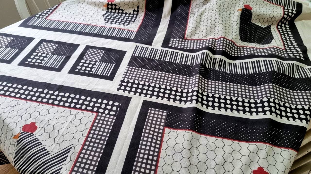 Olha que ideia criativa! Tecido de Patchwork pronto para costura de jogo americano #patchwork