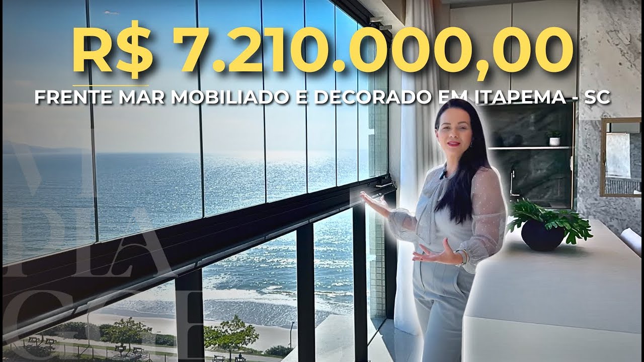 Apartamento frente mar em Meia Praia, Itapema - SC, 4 suítes, área de lazer | CNA CARTIER RESIDENCE