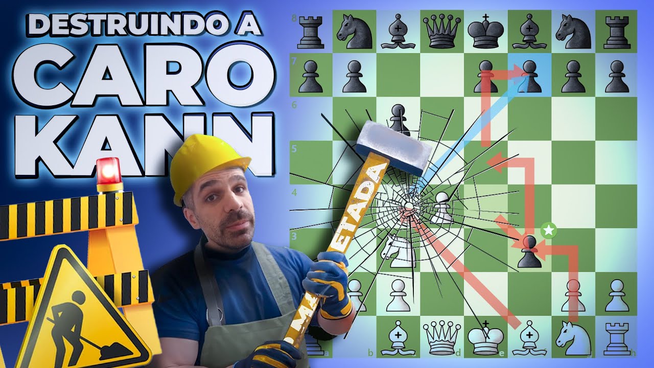 Gambito destruindo a CaroKann em 15 lances! - SpeedRuim S03E24