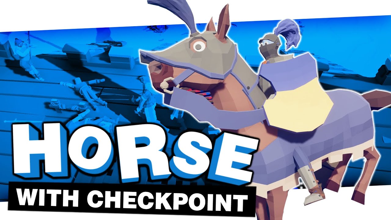 HORSE VS CHECKPOINT AGAIN | TOTALLY ACCURATE BATTLE SIMULATOR