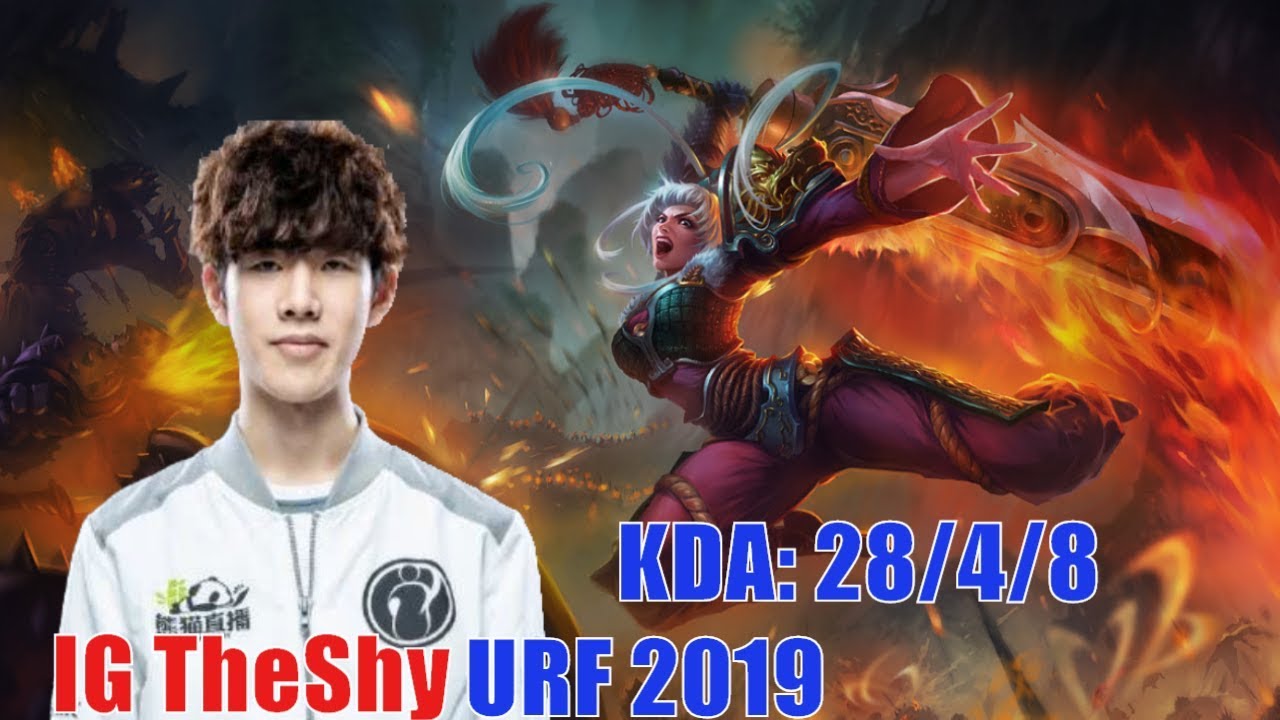 The shy无限火力瑞文卡密尔剑魔派克 | When IG Theshy Plays Riven in URF 2019