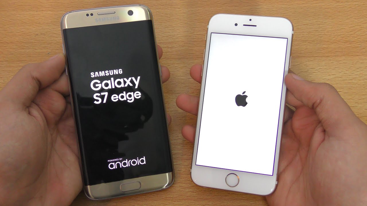 Samsung Galaxy S7 Edge против iPhone 6S — тест скорости (4K)