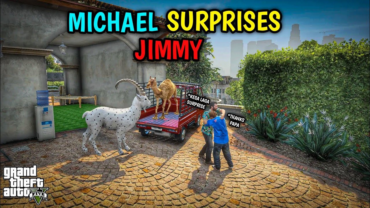 MICHAEL SURPRISES JIMMY | CAMEL AND GOAT | FUNNY MANDI SERIES - EP #05 | GTA 5 PAKISTAN