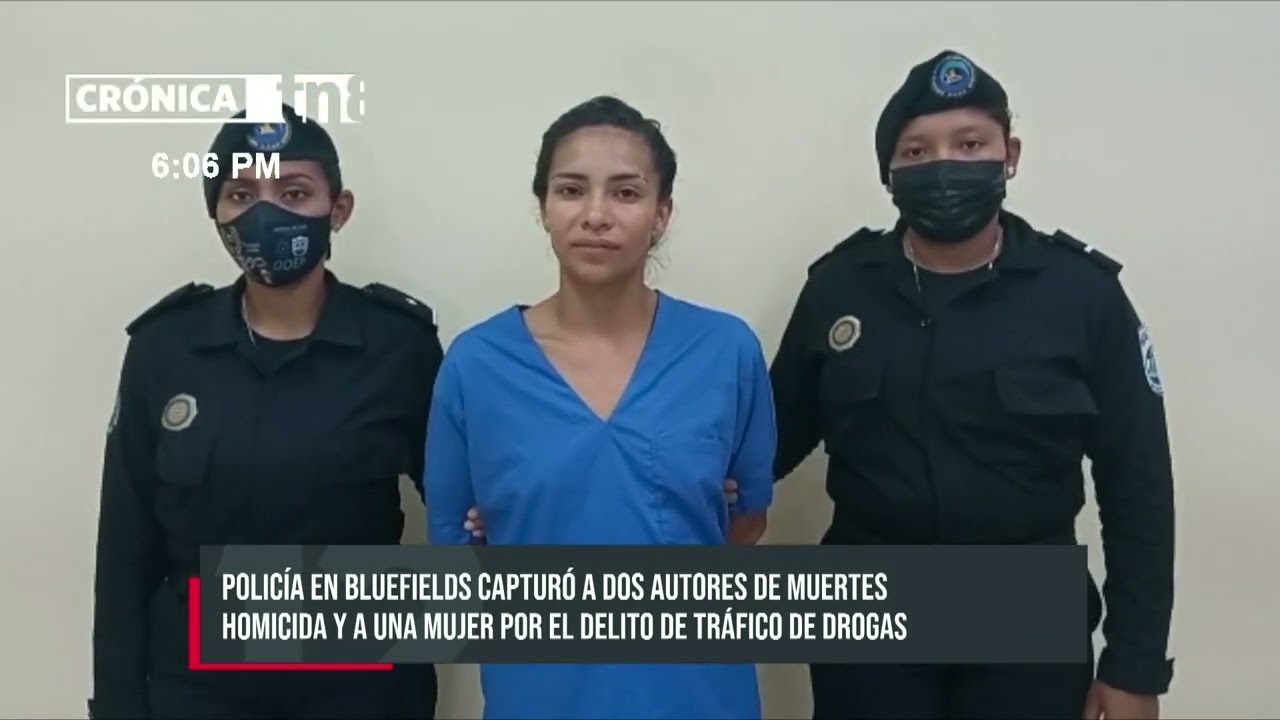 En Bluefields capturan autores de muerte homicida y a mujer por tráfico de drogas - Nicaragua