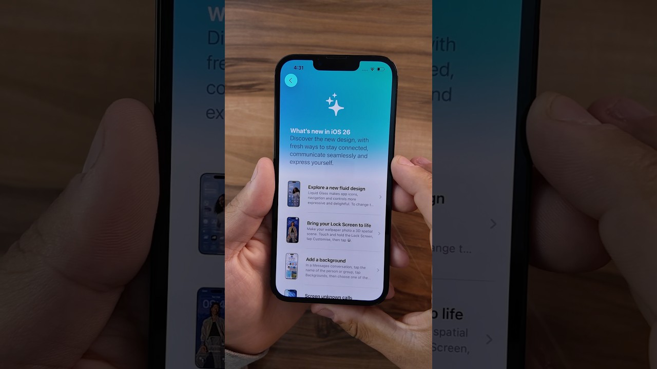 iOS 26 on iPhone 16e #shorts  #ios26  #iphone16e