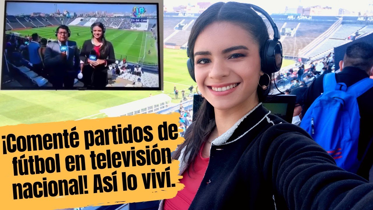 Salí en TELEVISIÓN 🎙️Videoblog: Comentando fútbol en TV 💪🏼⚽🏆 Semis y Final Liga Femenina de Perú.