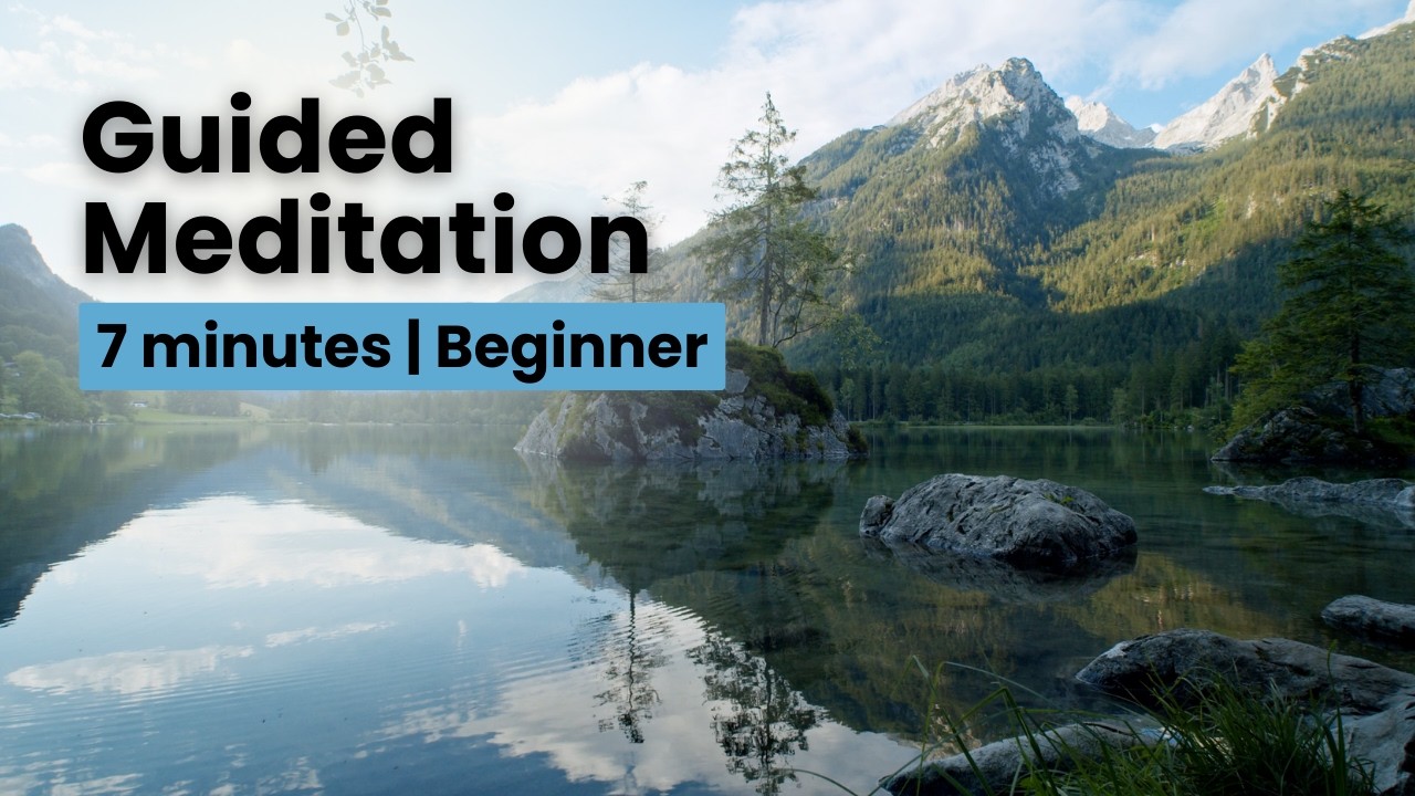 7-minute GUIDED MEDITATION for Beginners | For ANXIETY & STRESS Relief