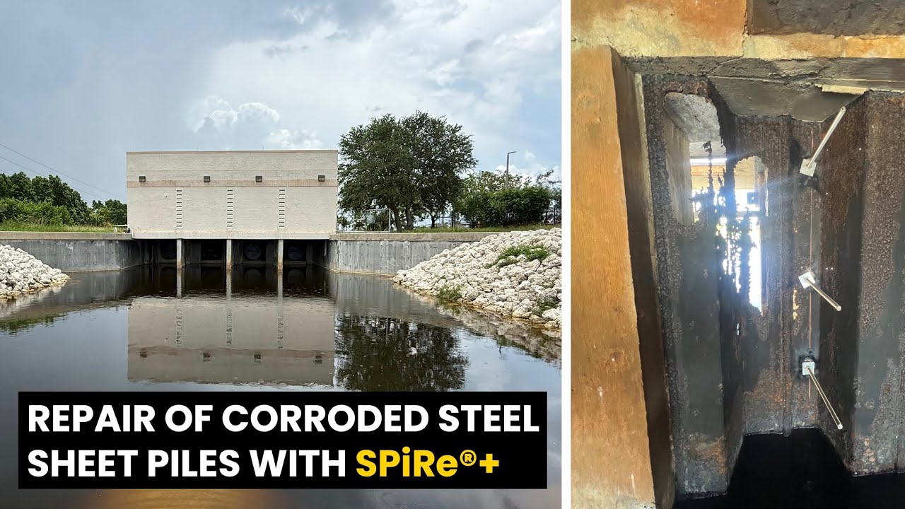 Repair of corroded bulkheads and seawalls with SPiRe+ Weston, FL