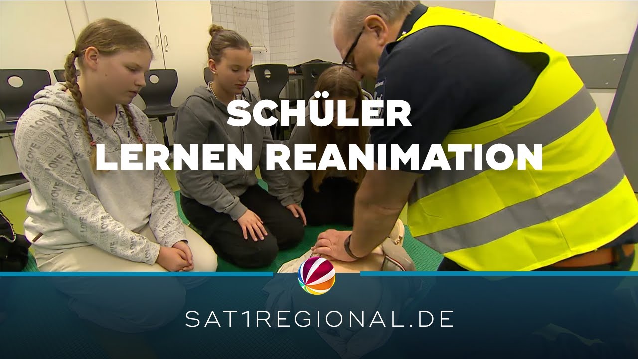 Leben retten: Schüler lernen Reanimation