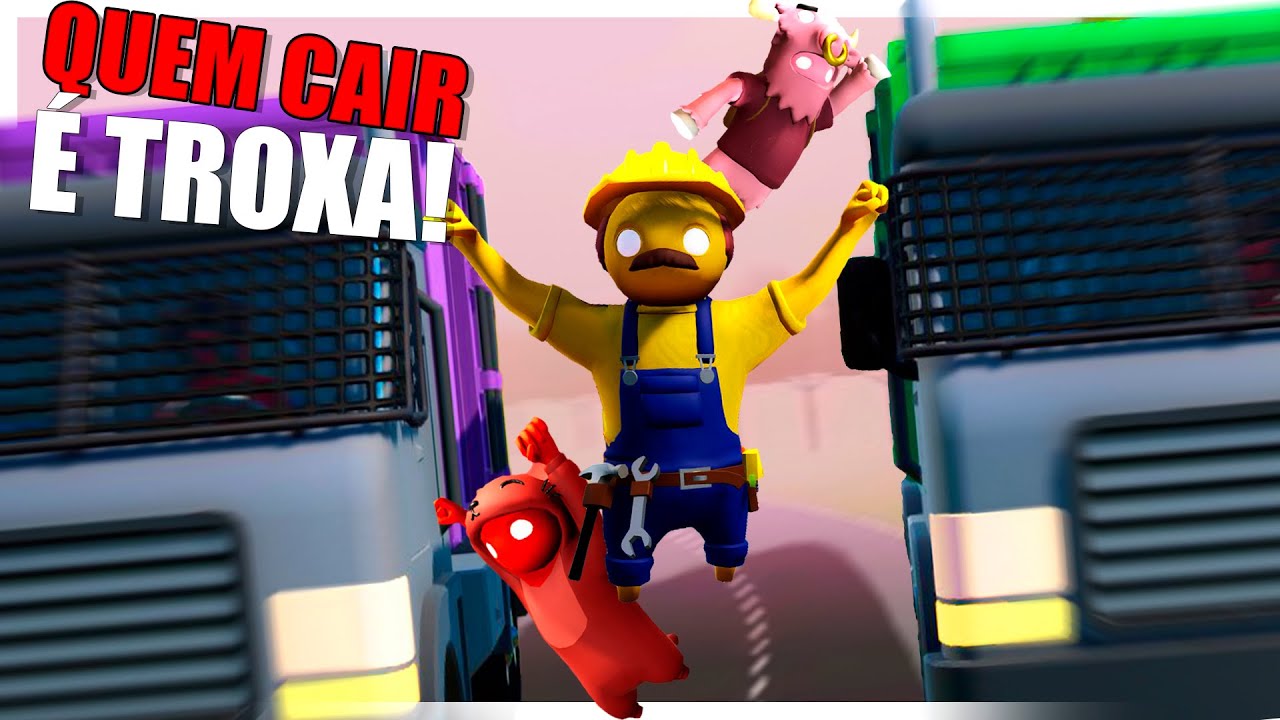 Poder da Amizade com S0C0S entre amigos no Gang Beasts