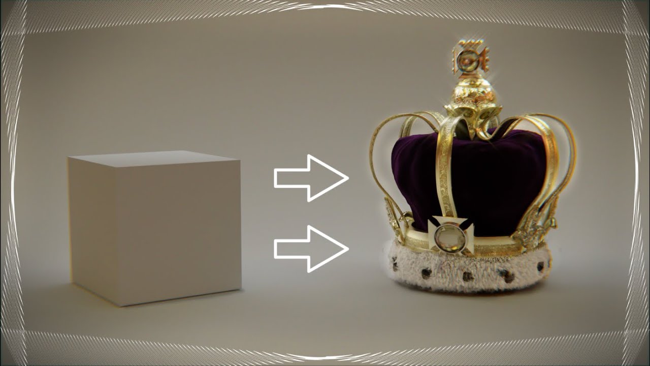 HOW to make a CROWN in 9 minutes | Blender