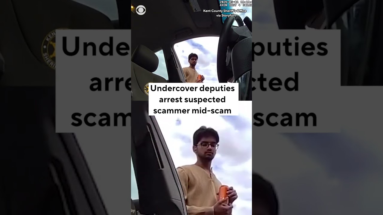 Undercover deputies arrest a man during a sting operation involving an alleged scam #shorts