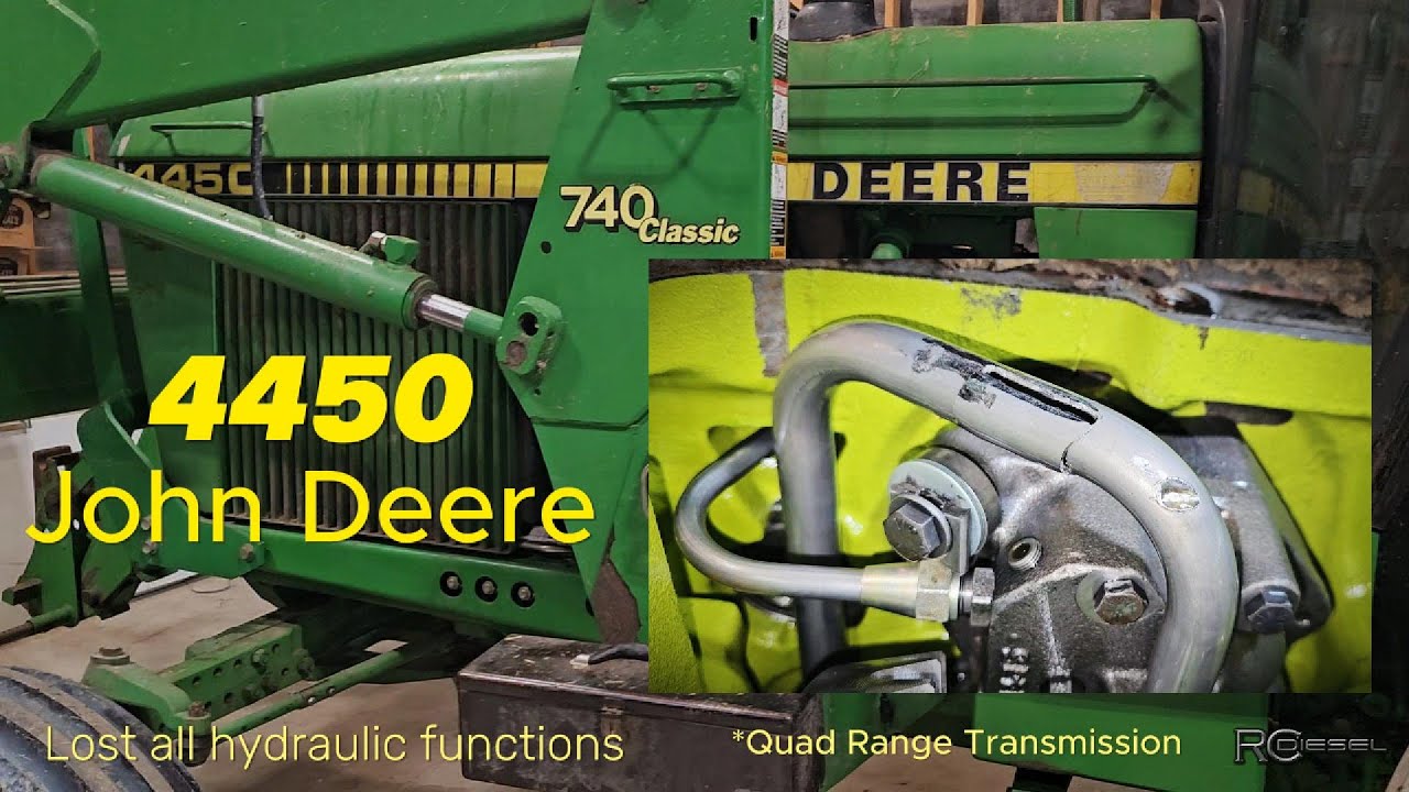 Ремонт трактора John Deere 4450: не работает гидравлика, рулевое управление и тормоза — Диагности...