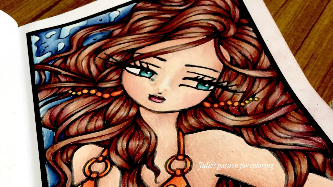 ENCHANTED FACES by Hannah Lynn - prismacolor pencils - color along