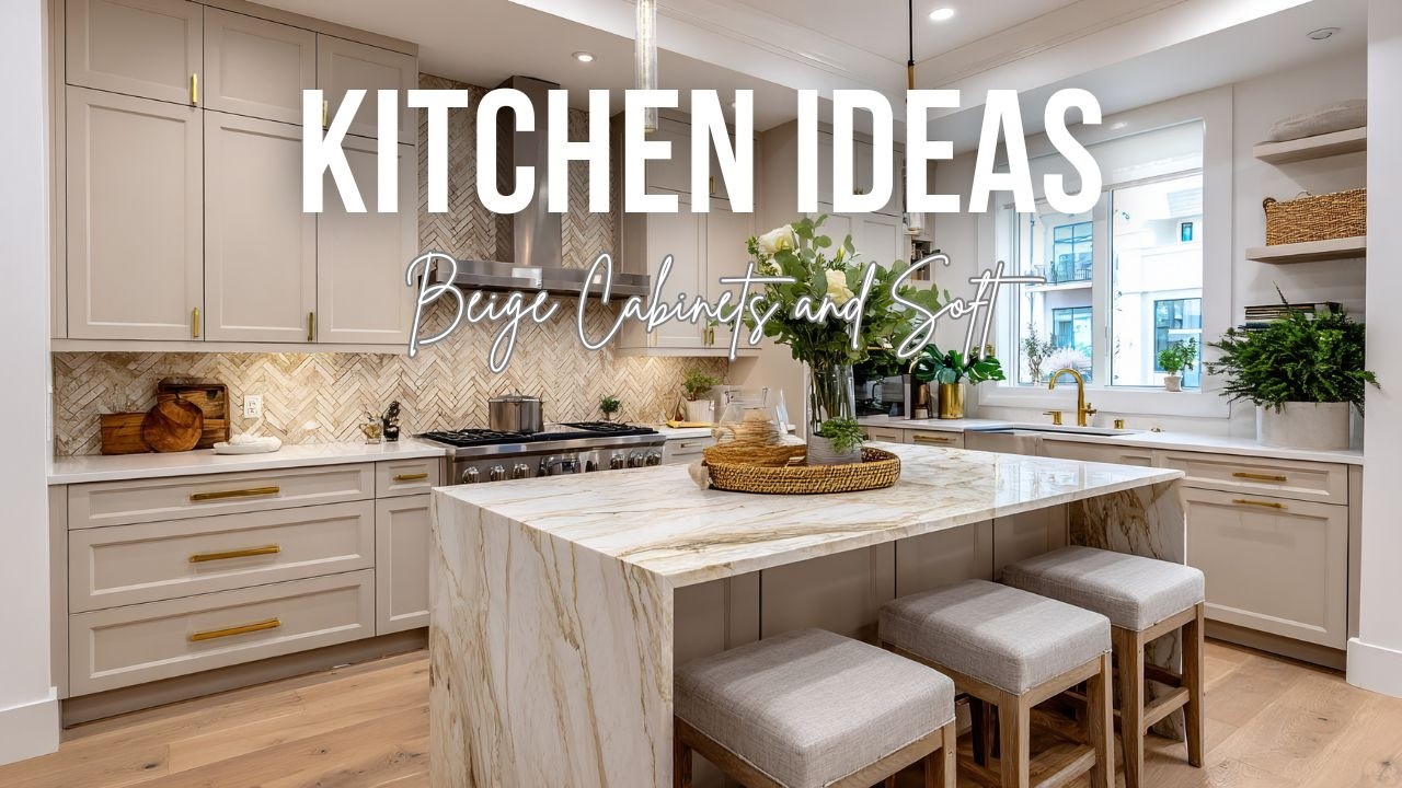 Warm Neutral Kitchen Ideas with Beige Cabinets and Soft Elegant Finishes