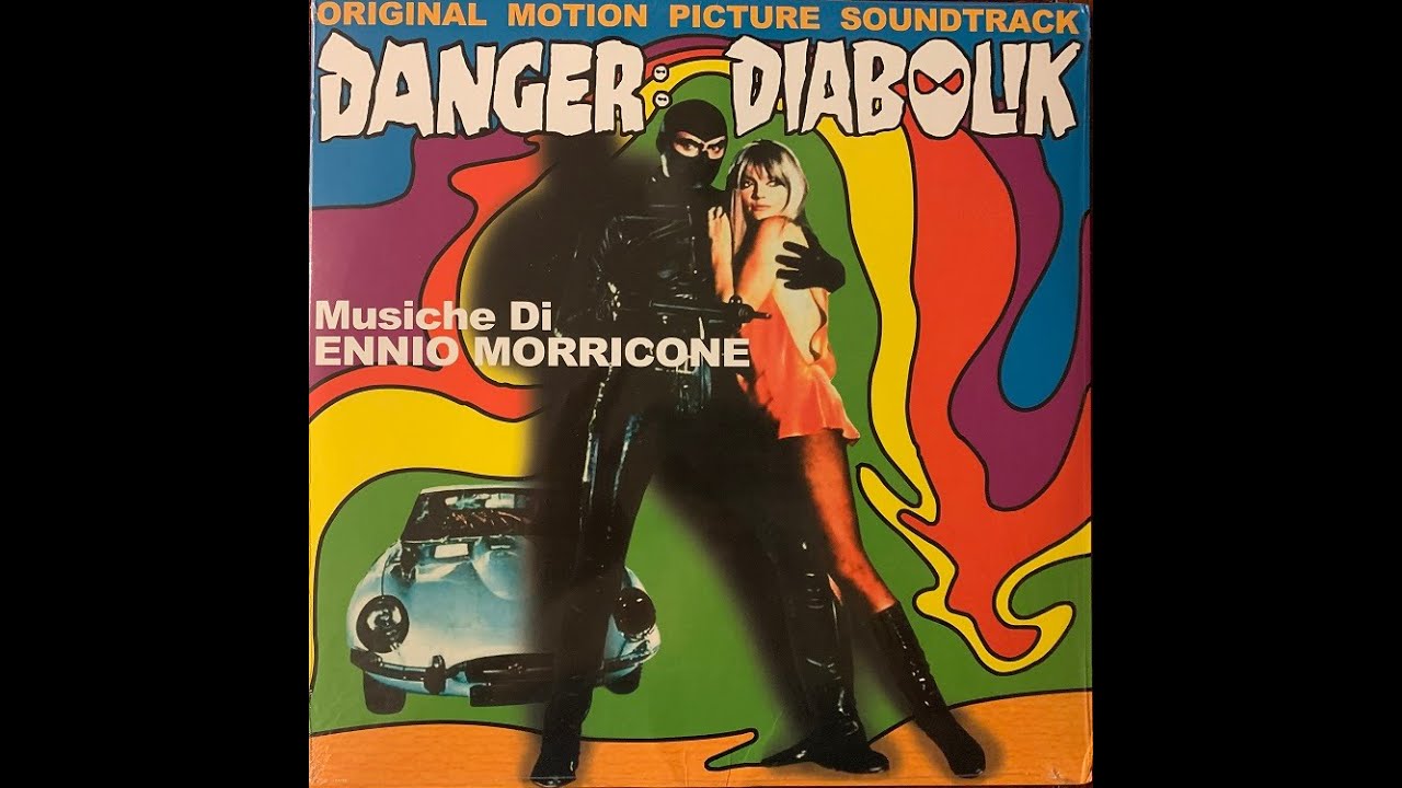 Ennio Morricone - Danger: Diabolik - vinyl 45 rpm soundtrack album - John Phillip Law, Marisa Mell