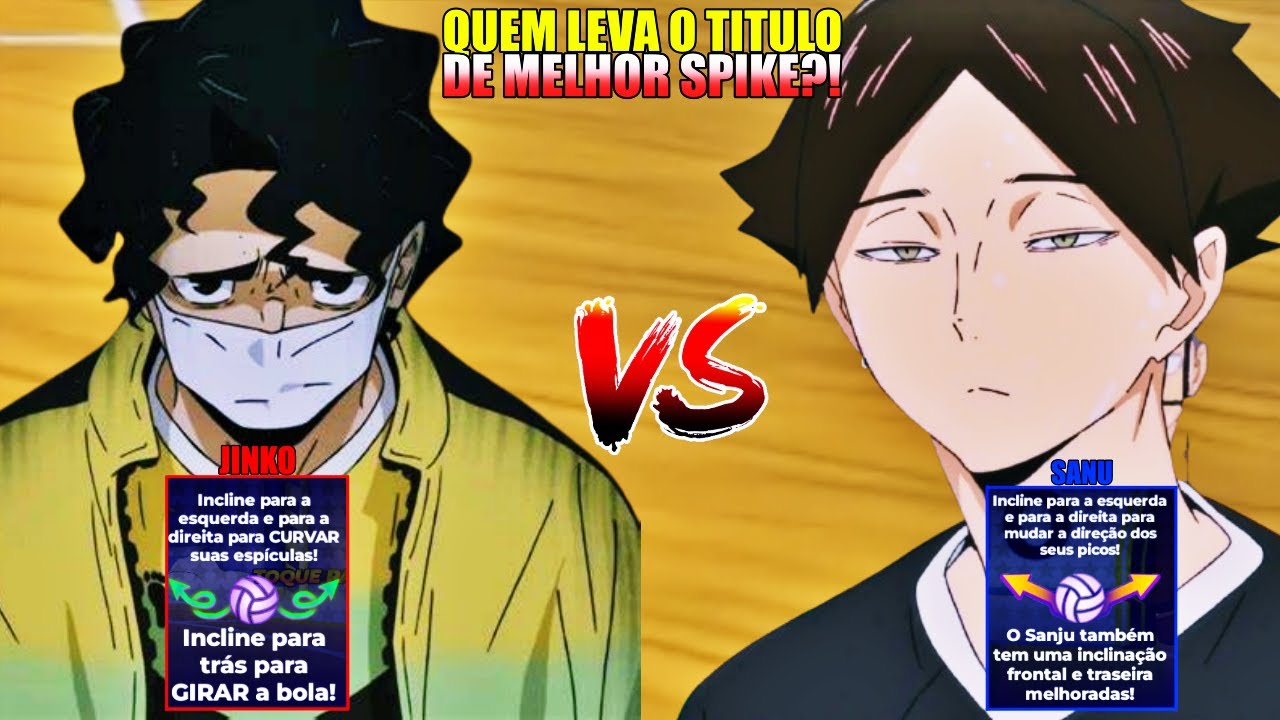 QUEM VAI LEVAR O TITULO DE MELHOR SPIKE DO VOLLEYBALL LEGENS?! JINKO VS SANU! DOMINEI O JINKO!