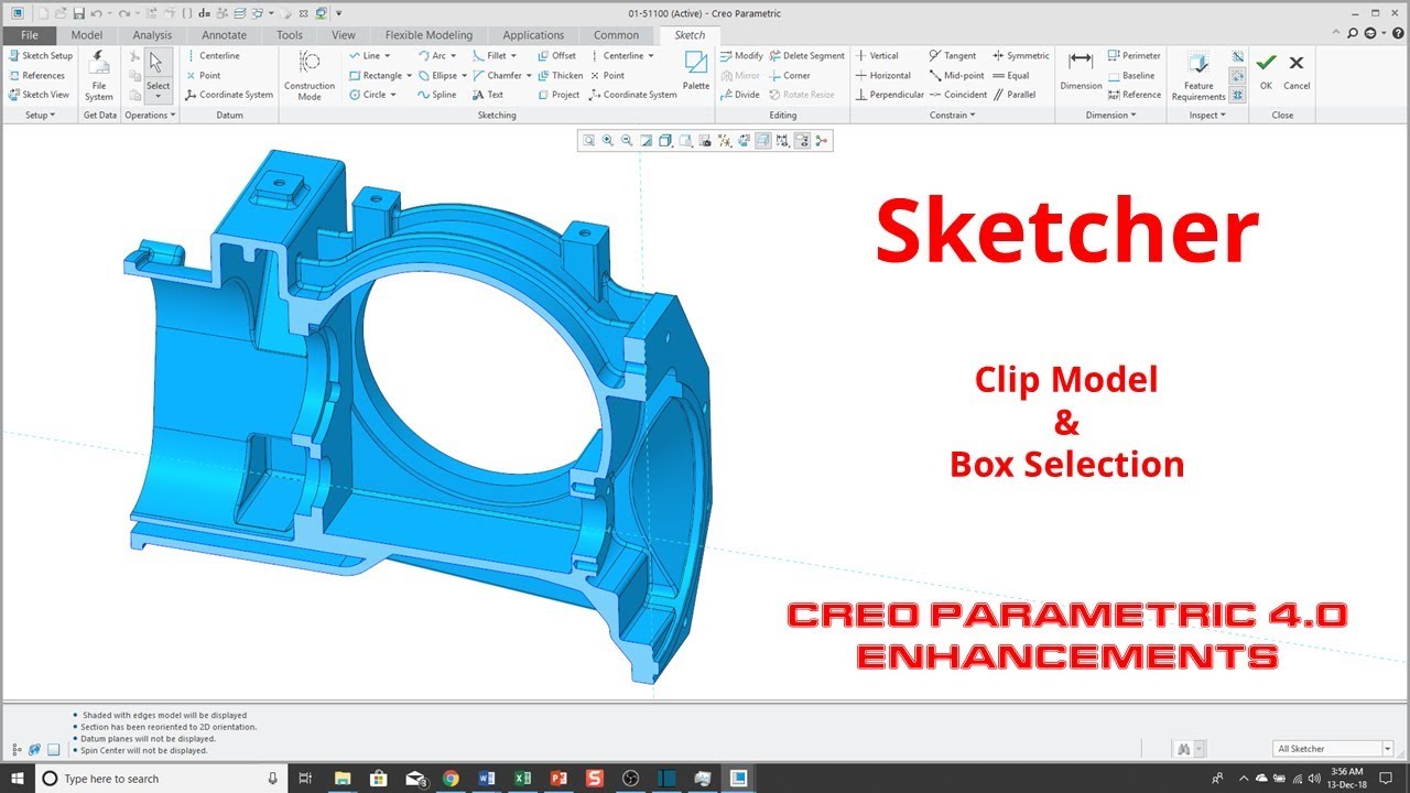 Creo Parametric 4.0 Enhancements: Sketch Mode