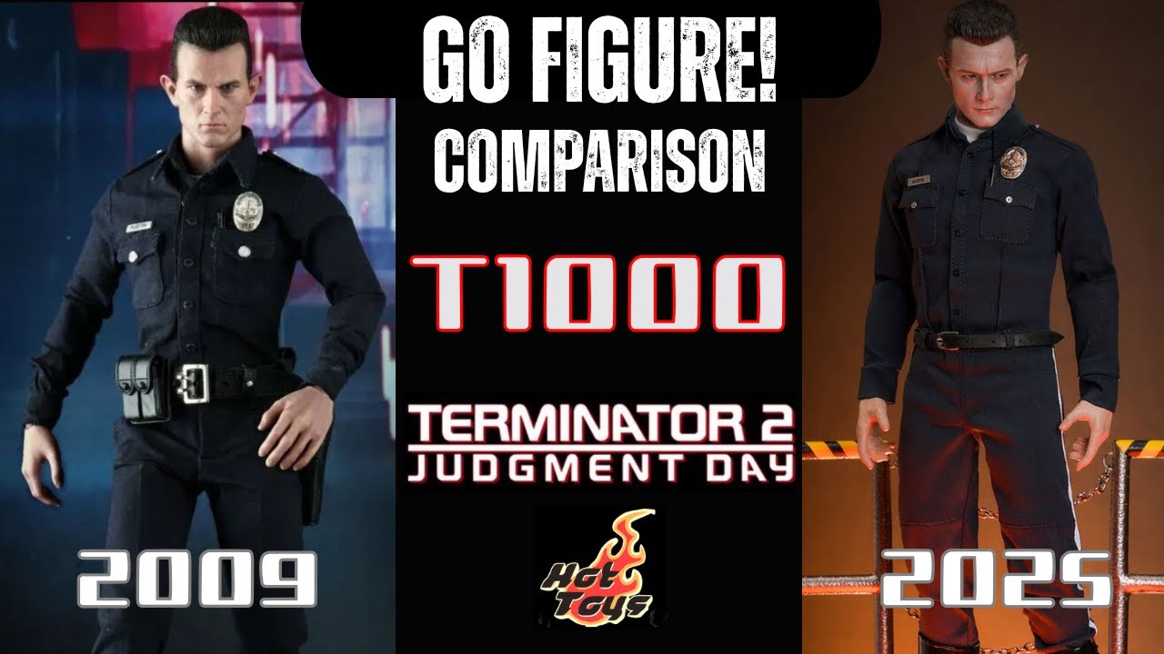 HOT TOYS T1000 VERSION 2.0 TERMINATOR 2 1/6 SCALE ACTION FIGURE COMPARISON