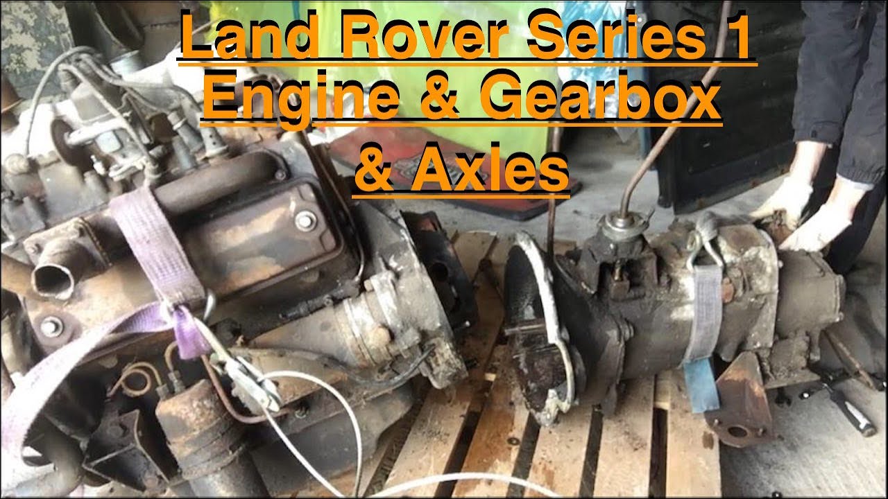 Land rover series 1 (107) Ep5. Engine + Gearbox separated & Axles removed.