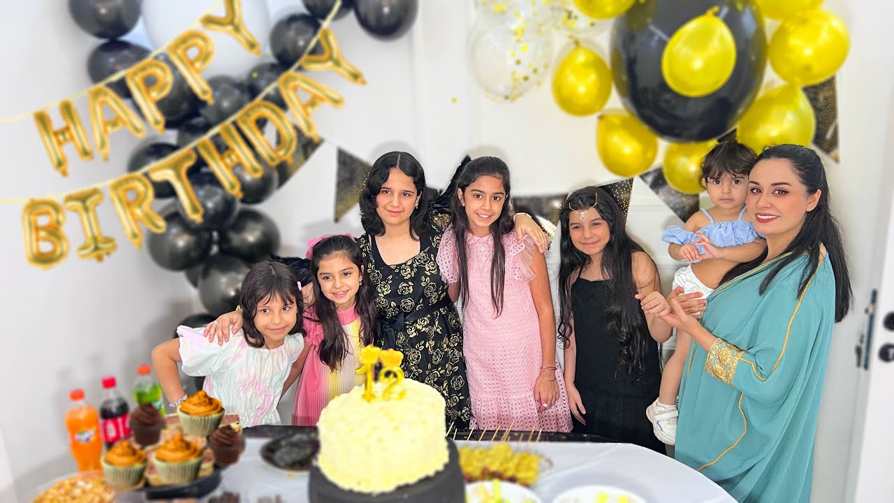 واخيرا حفلة🎉عيد ميلاد بنتي ذهب _لأول مرة نحتفل بالعراق 🥰