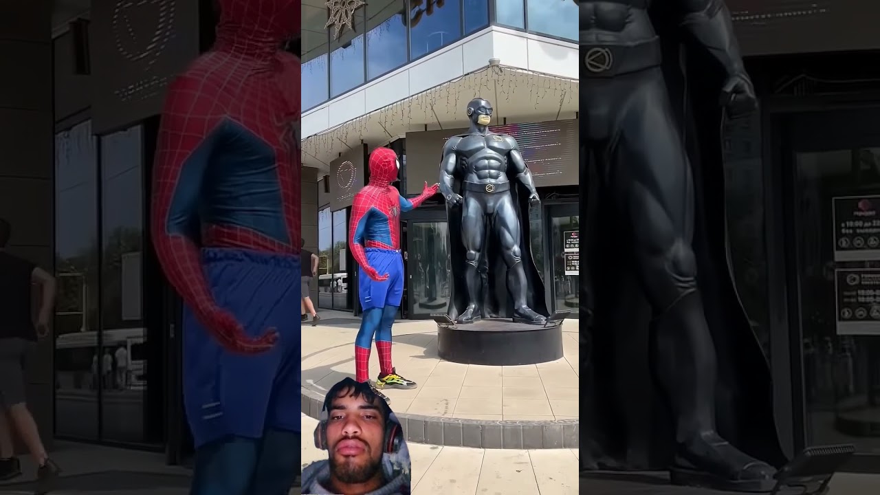 spiderman vs batman 😎😎