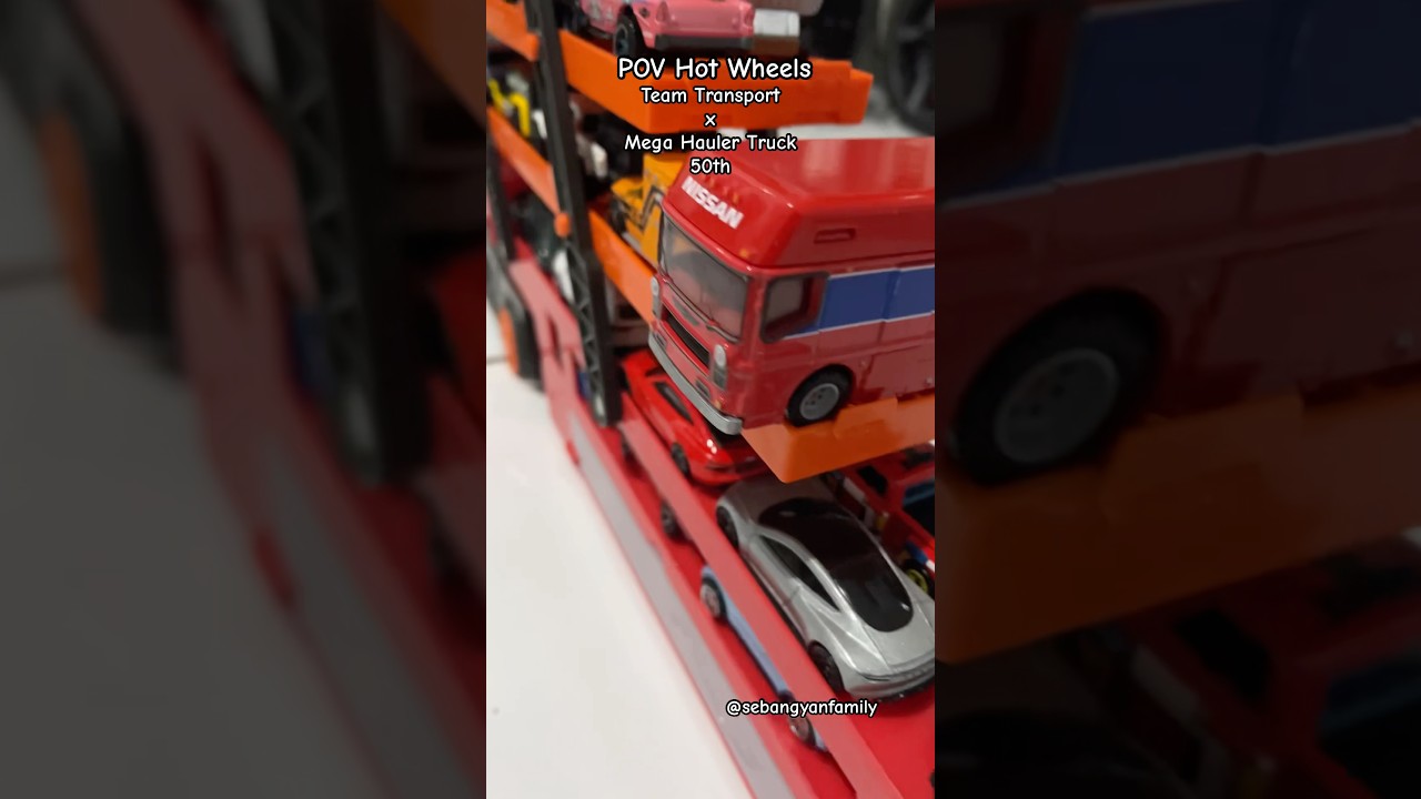 Pov Hot Wheels Team Transport x Mega Hauler Truck 50th 