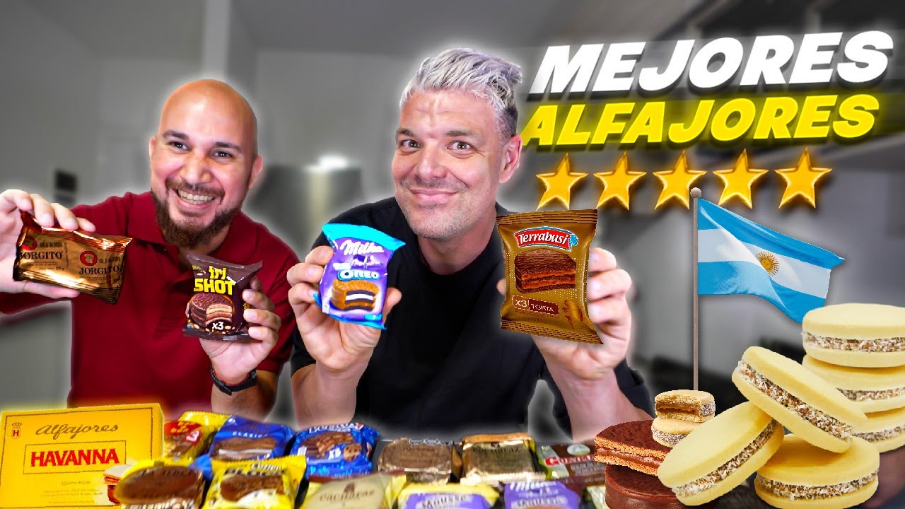 PROBANDO TODOS LOS ALFAJORES ARGENTINOS por PRIMERA VEZ 🇦🇷 *EL MÁS BARATO VS CARO*
