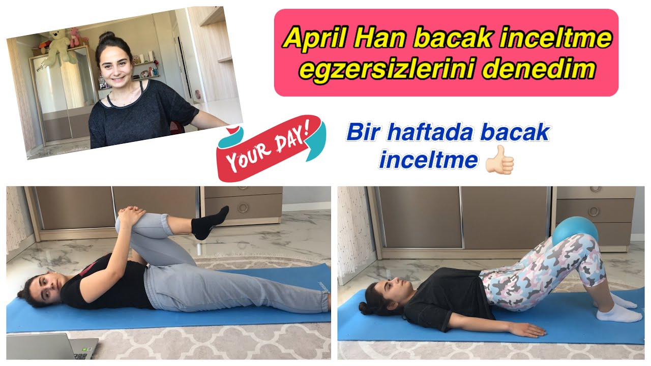 BİR HAFTADA BACAK İNCELTME | APRİL HAN'IN EN ÇOK İZLENEN EGZERSİZİNİ DENEDİM