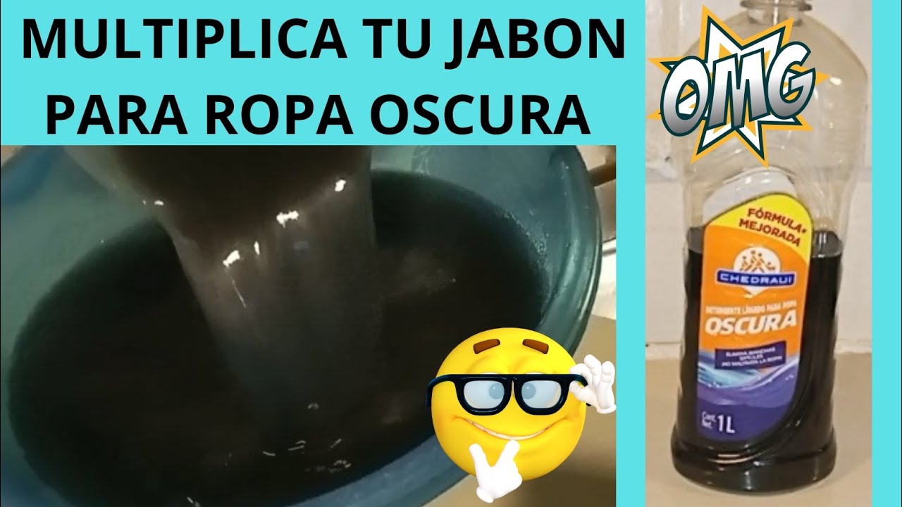 COMO HACER JABON LIQUIDO PARA ROPA OSCURA