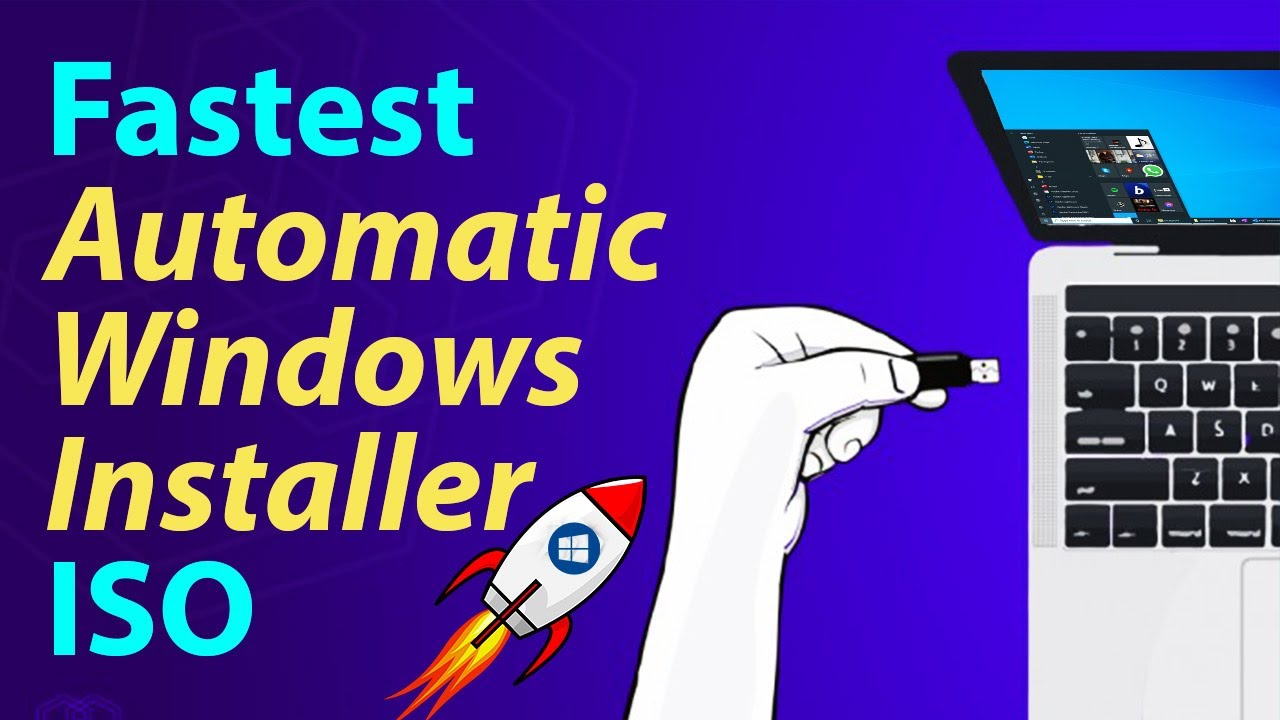 Create Fastest Automatic Windows Installer ISO for your PC