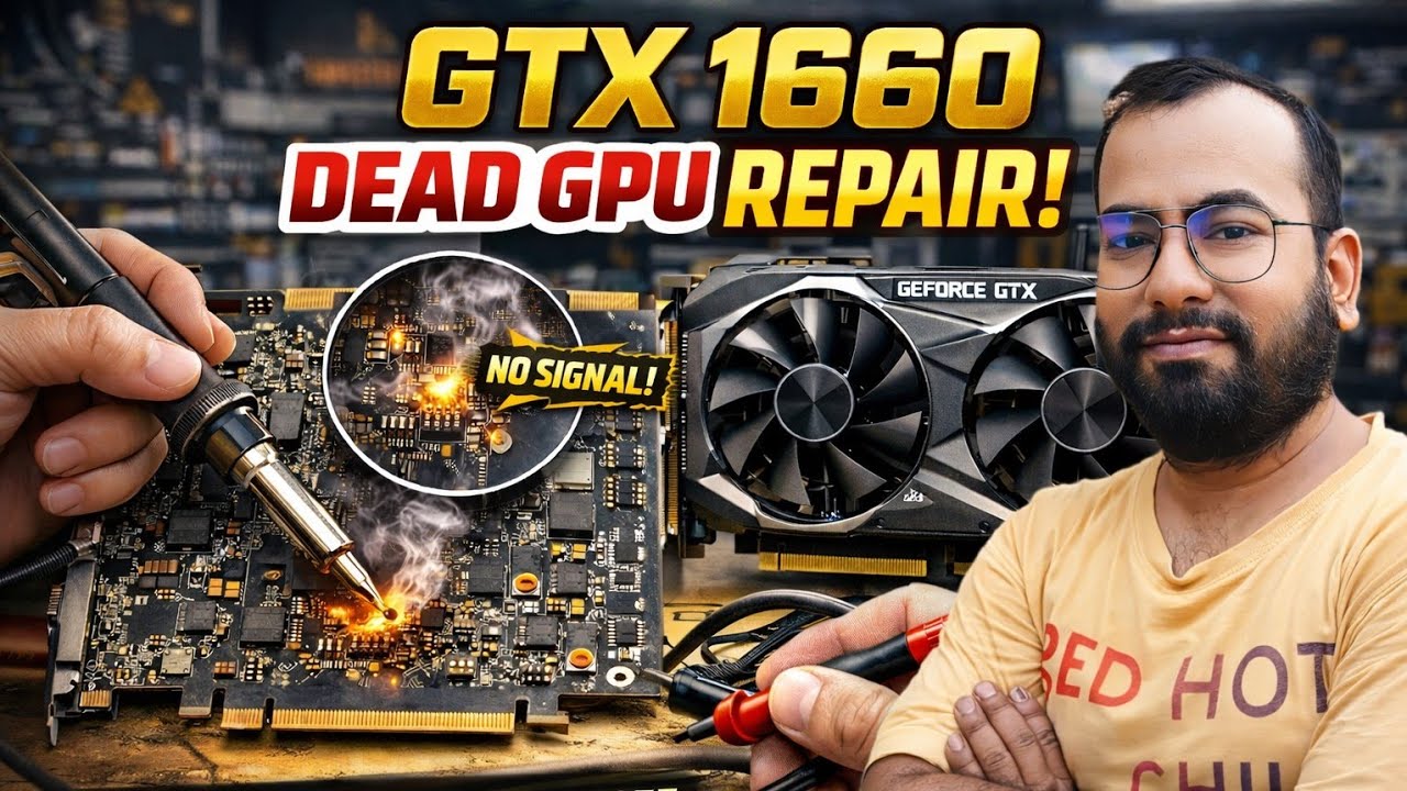 HOW TO REPAIR GPU ? INNO3D GTX 1660 DEAD GPU REPAIR | GPU PROBLEM FIX |