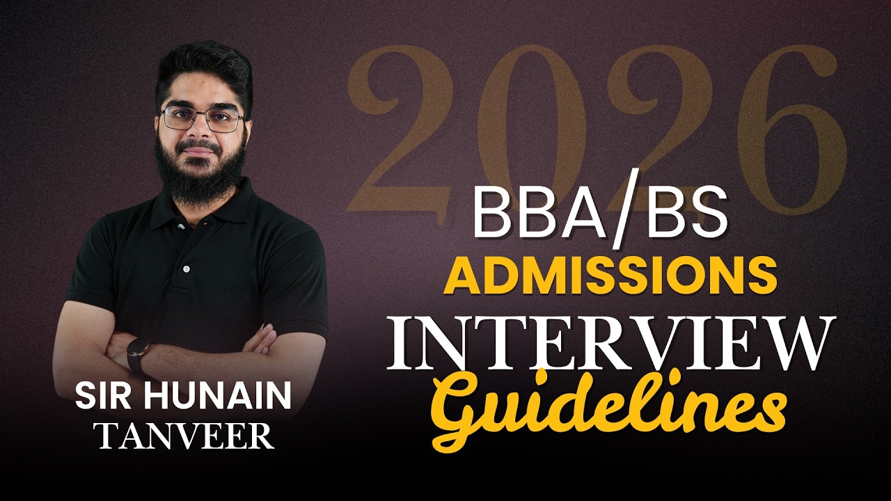 IBA - IoBM - SZABIST - NUST -Bahria BBA/BS Interview Guidelines 2021