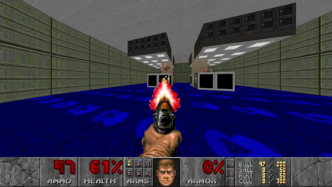 DOOM II - Hell on Earth - MAP01: Entryway - ALL Kills & Secrets - Ultra-Violence 100%