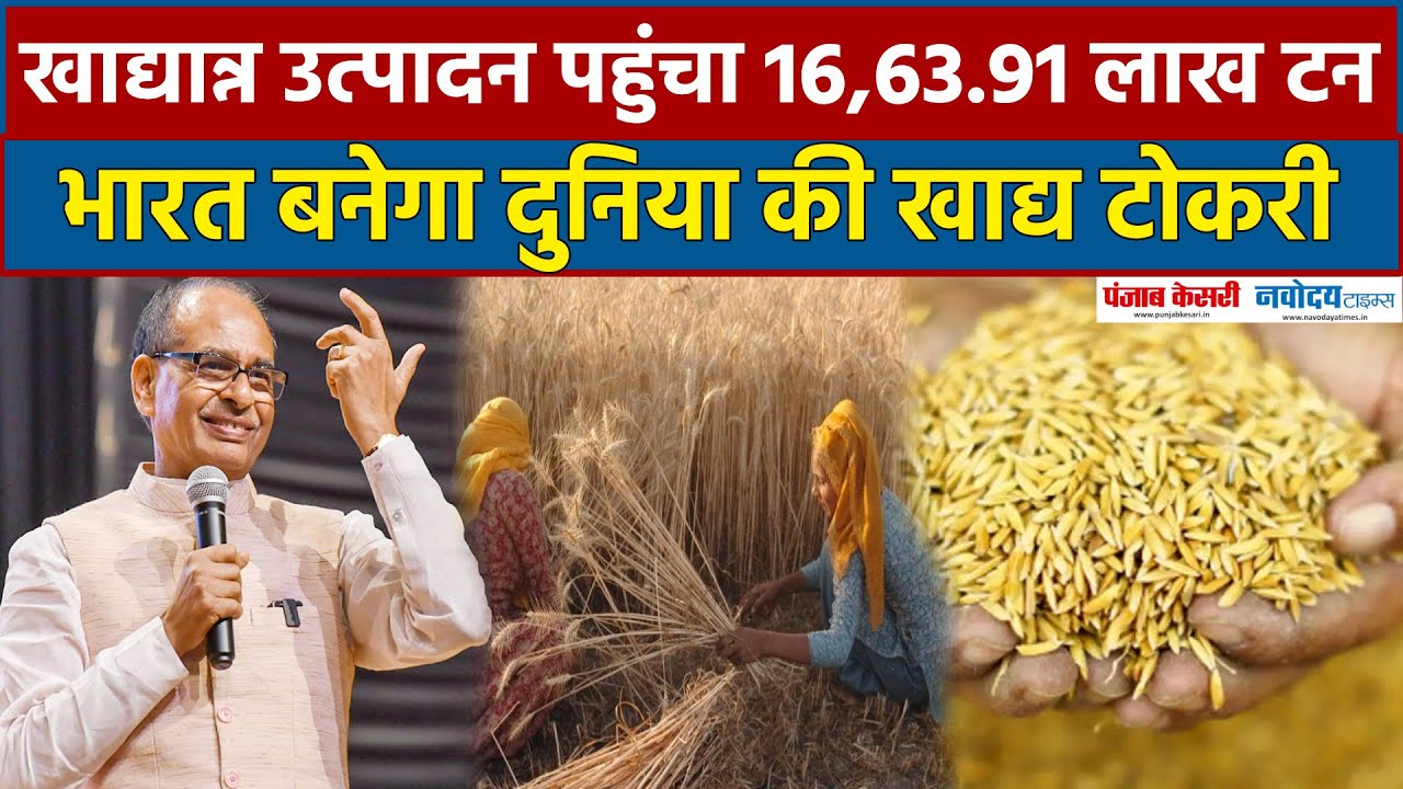 केंद्रीय कृषि मंत्री शिवराज सिंह चौहान का बड़ा दावा, खाद्यान्न उत्पादन में अधिक वृद्धि