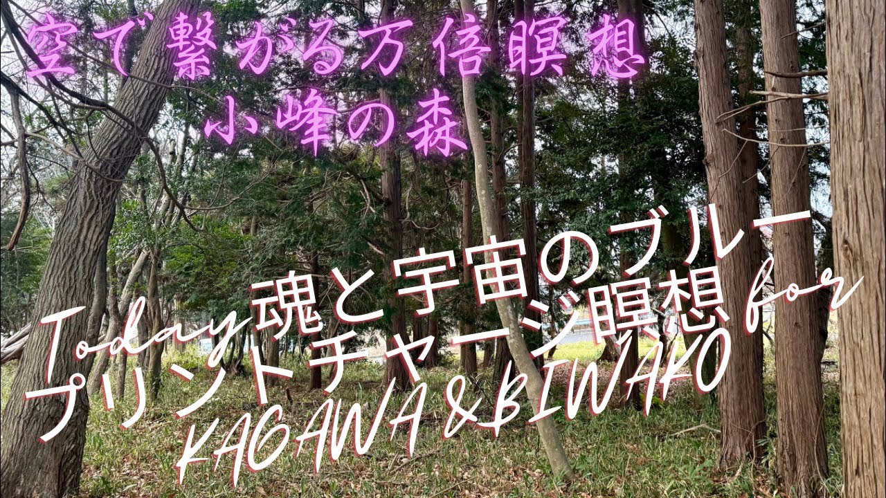 空で繋がる万倍瞑想 がライブ配信中！茨城県日立市/小峰の森🌳」〜空Kuu浩樹は清めの海での禊ぎ水浴直後〜香川での空の瞑想分かち合ちゃんいと、琵琶湖(スペースまある&艸楽園)での大切な事流れに際して〜