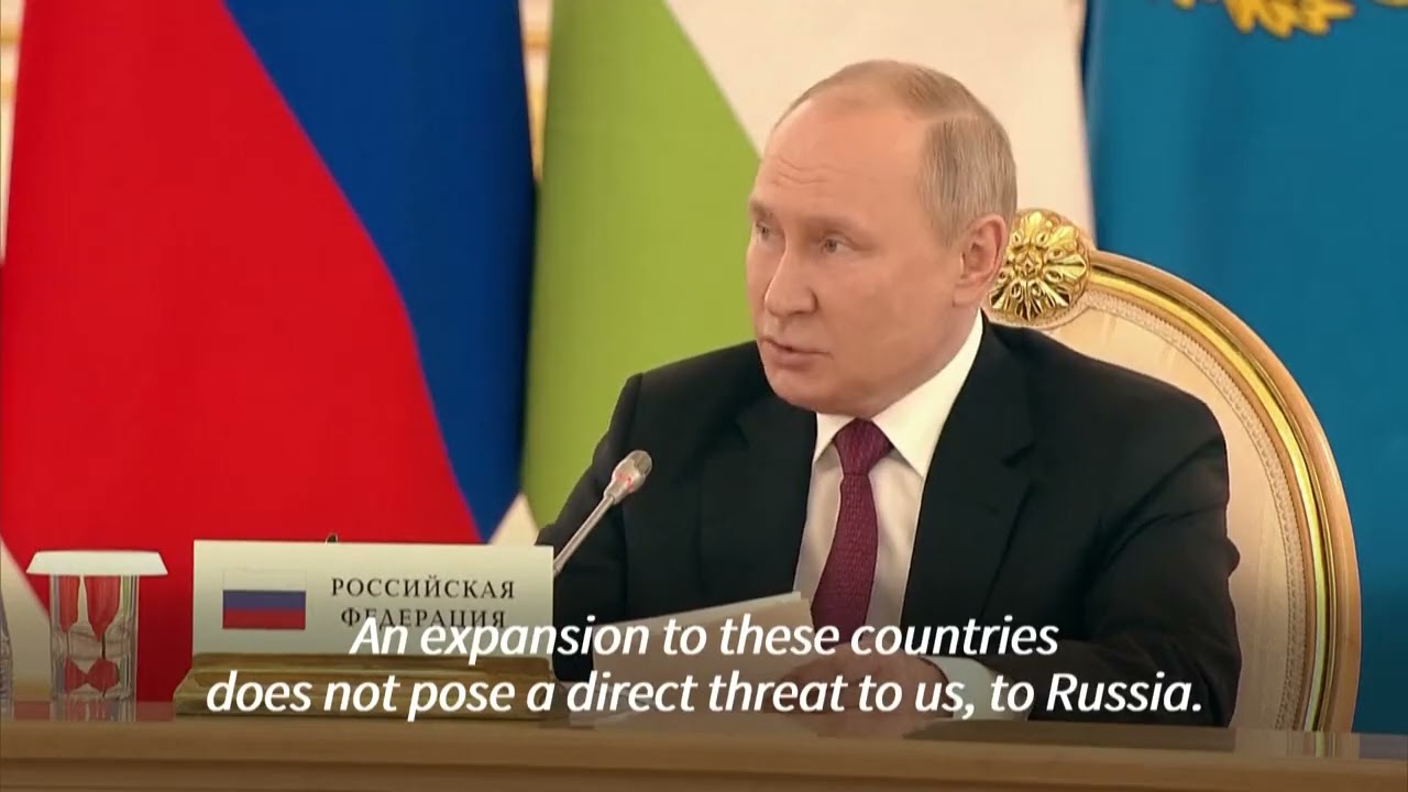 Putin says he does not see Finland and Sweden's decision to join NATO as a threat