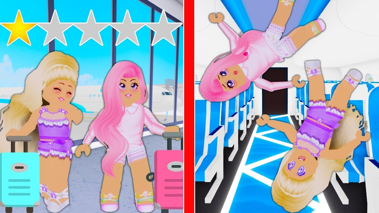 We Went On The Worst Rated FLIGHT In Bloxburg... (Roblox)