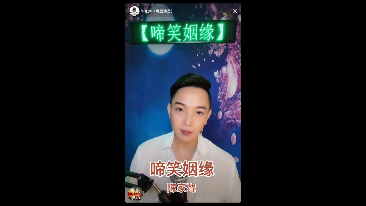 粵劇演员陳家聲《啼笑姻缘》