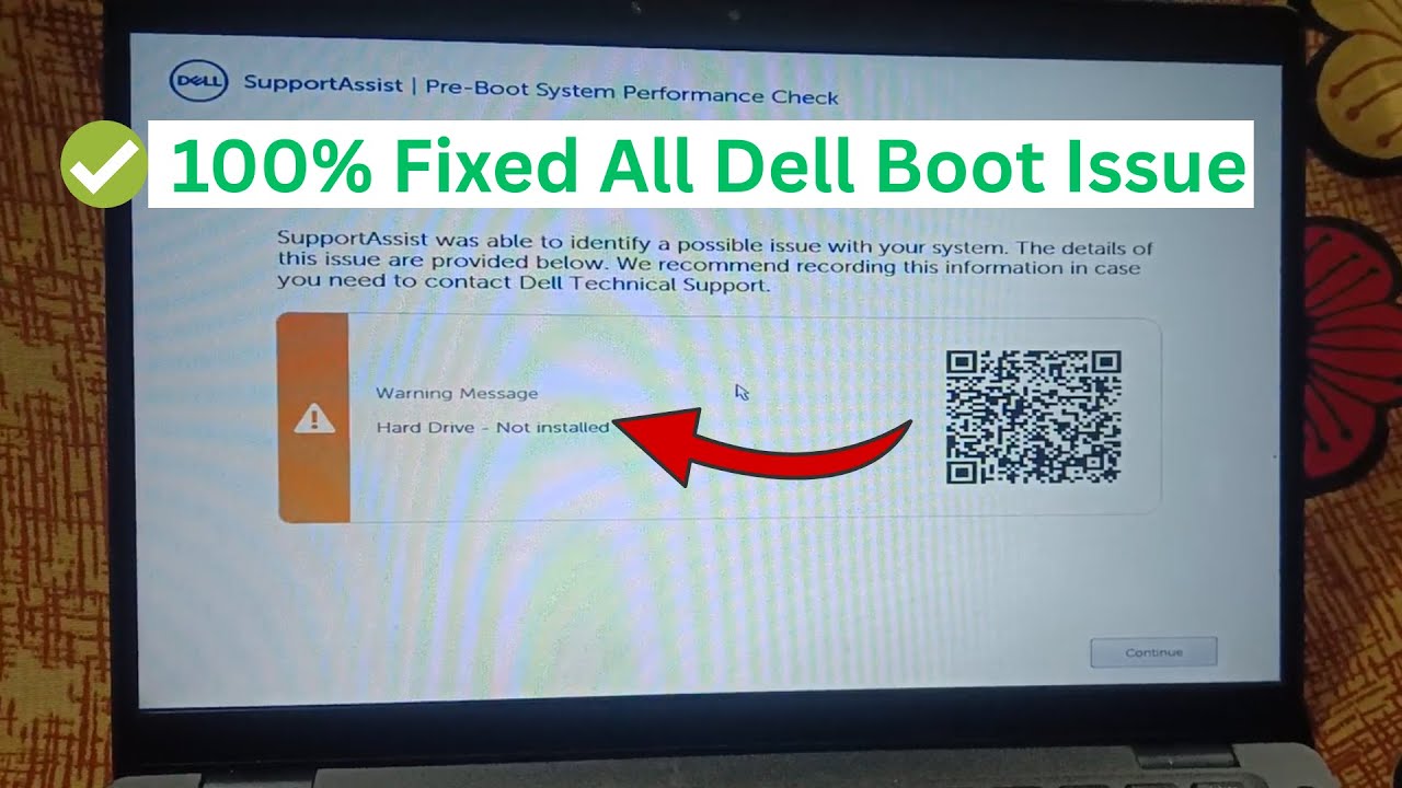 How to Fix Hard Drive Not Installed In Dell Laptop/PC | Fix Dell Boot Issue Windows 11/10/8/7
